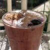 Blauwe bessensmoothie lijnzaad