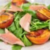 forelsalade met gegrilde perzik