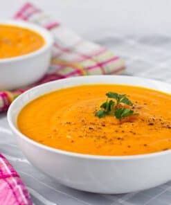 romige wortel gember soep