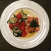 verse zalm met ovengroenten