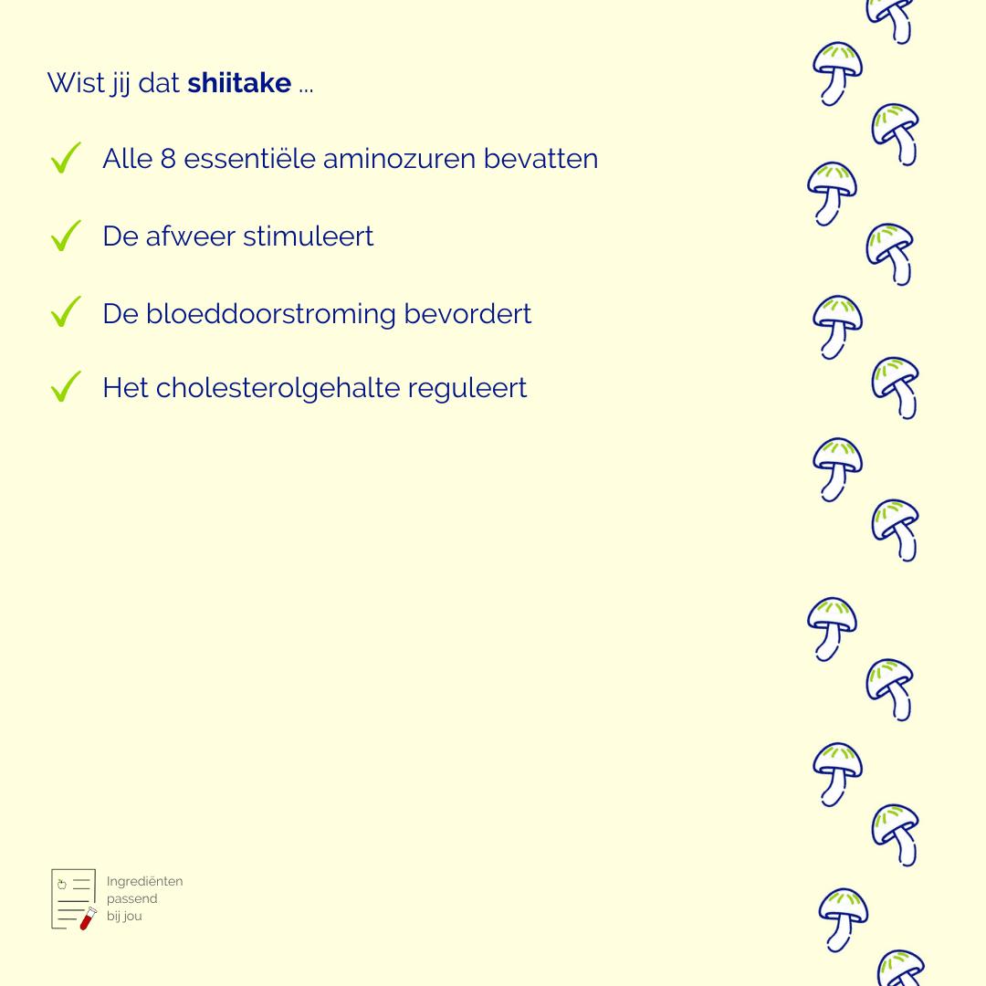 Gezondheidsvoordelen shiitake