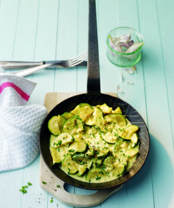 Curry courgette roomkaas